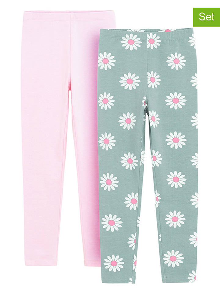 COOL CLUB 2er-Set: Leggings in Grün/ Rosa - 104