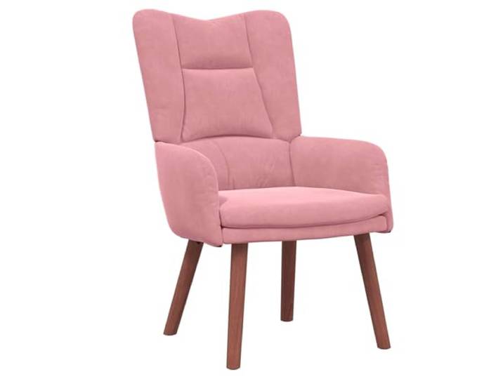Rosensessel Samtsessel 63 x 67 x 94 cm mit Holzfüßen Samtbezug, Beine aus Kautschukholz, Armlehnen aus Polyester, modernes Design, Flugfliegen