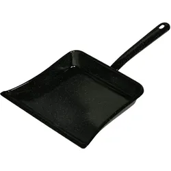 Riess Staubschaufel Ascheschaufel Emaille schwarz