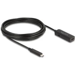 Delock Aktives USB 10 Gbps Verlängerungskabel USB Type-C 5 m (5 m, USB 3.2 Gen 2, 10 W), USB Kabel