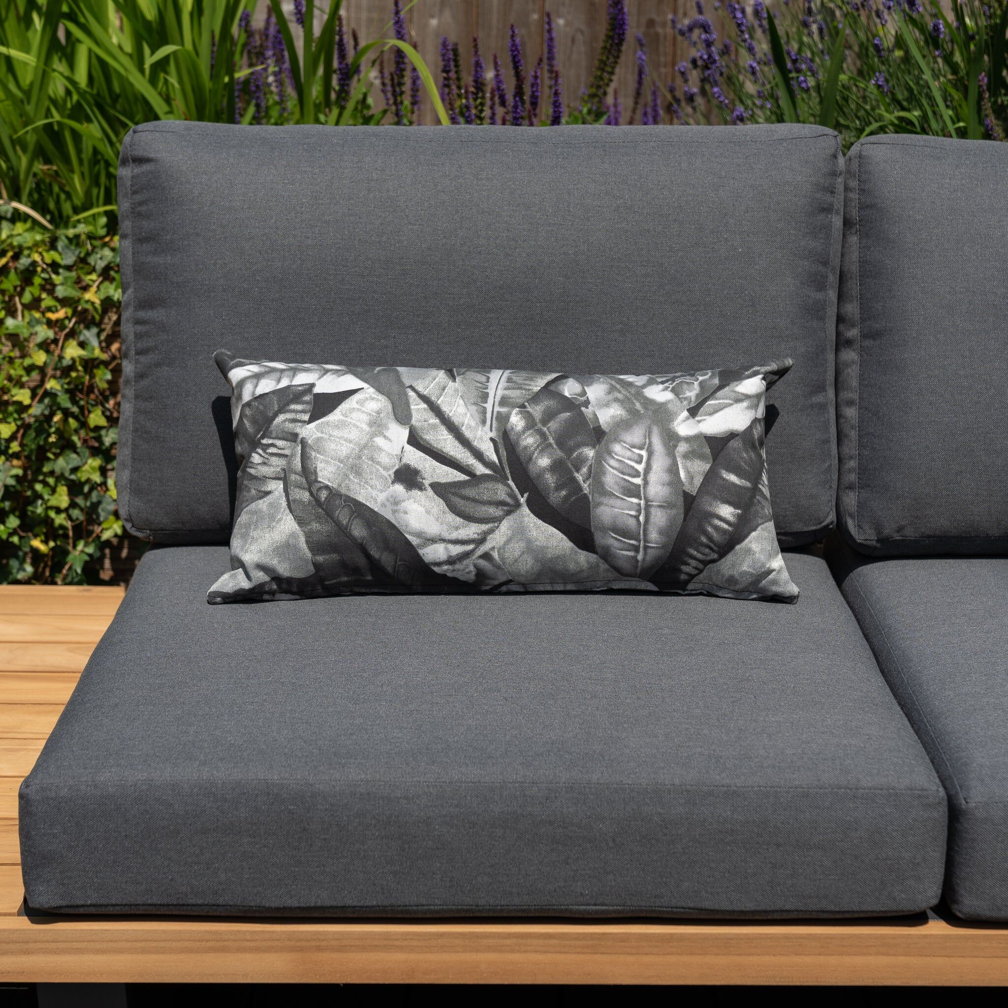 Harbour Lifestyle Acrisol Amazonia Gris Bolster Scatter Cushion - 60cm x 30cm
