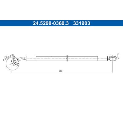 ATE Bremsschlauch 24529803603 für HYUNDAI