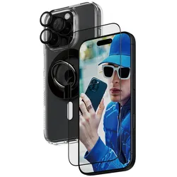 PanzerGlass® 4-in-1 Protection Schutzset für iPhone 16 Pro