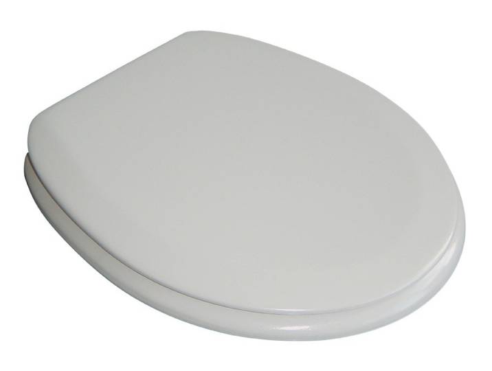 WC-Sitz ADOB Premium , grau, Duroplast, WC-Sitze, WC-Sitz, mit gepolsterter Sitzfläche