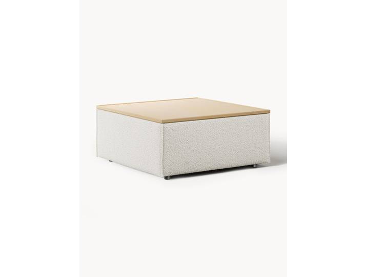 Pouf en bouclette avec rangement Lennon