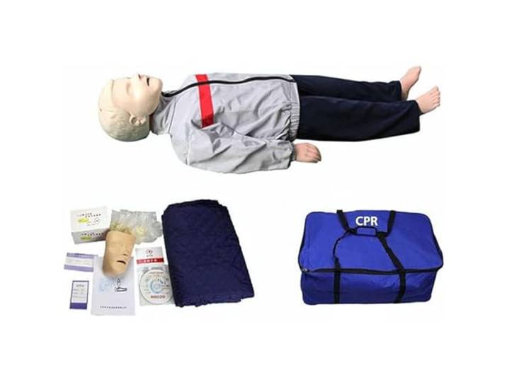Ganzkörper-CPR-Puppe, Wiederbelebungspuppe für Kinder, Erste-Hilfe-CPR bei Atemwegsobstruktion und Infarkt A