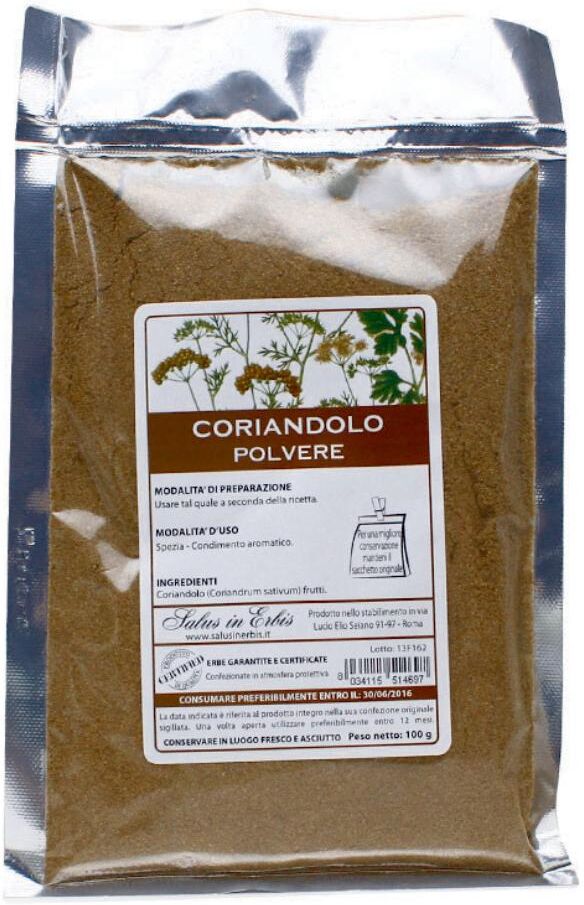 SALUS IN ERBIS Srl CORIANDOLO POLVERE 100G