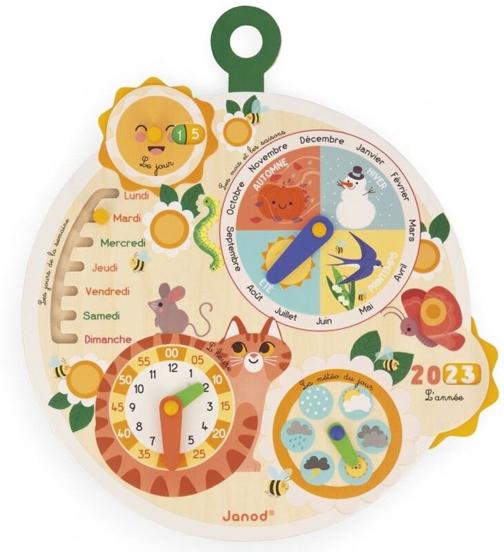 Calendrier perpétuel Roue du temps - Janod