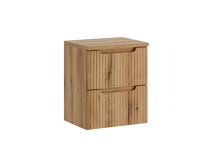 Meuble sous-vasque 50cm 2 tiroirs plan de toilette Riva Bois