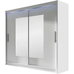 KLEIDERSCHRANK London VII, mit RGB LED Beleuchtung