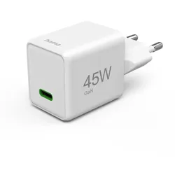 Hama 45W USB-C GaN Schnellladegerät, weiß