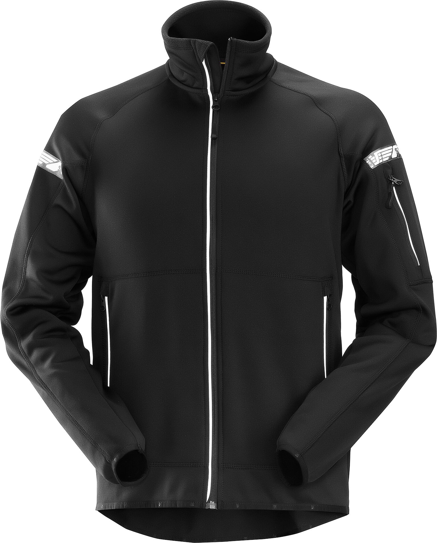 Arbeitsjacke SNICKERS WORKWEAR "Allroundwork, 37,5 Fleece", Herren, Gr. 3XL, schwarz, Obermaterial: 100% Polyester PES., Jacken Arbeitsjacke