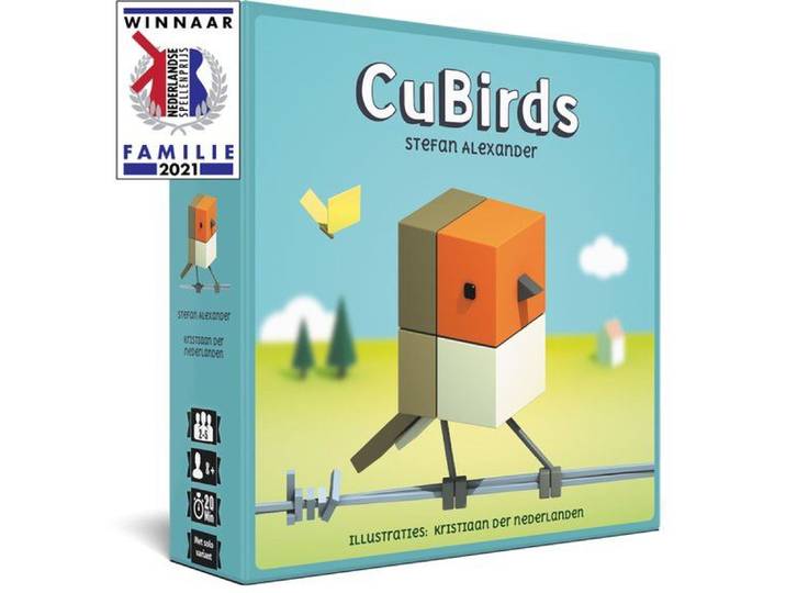 Cubirds - Kaartspel voor 1 tot 5 spelers - Geïllustreerd door Kristiaan der Nederlanden