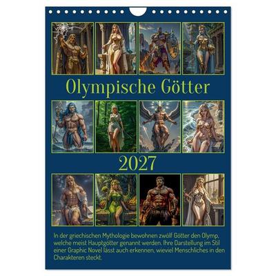 Olympische Götter (Wandkalender 2027 DIN A4 hoch), CALVENDO Monatskalender