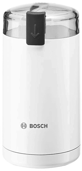 Molinillo de café - Bosch TSM6A011W, 180 W, Capacidad 75 g, Blanco
