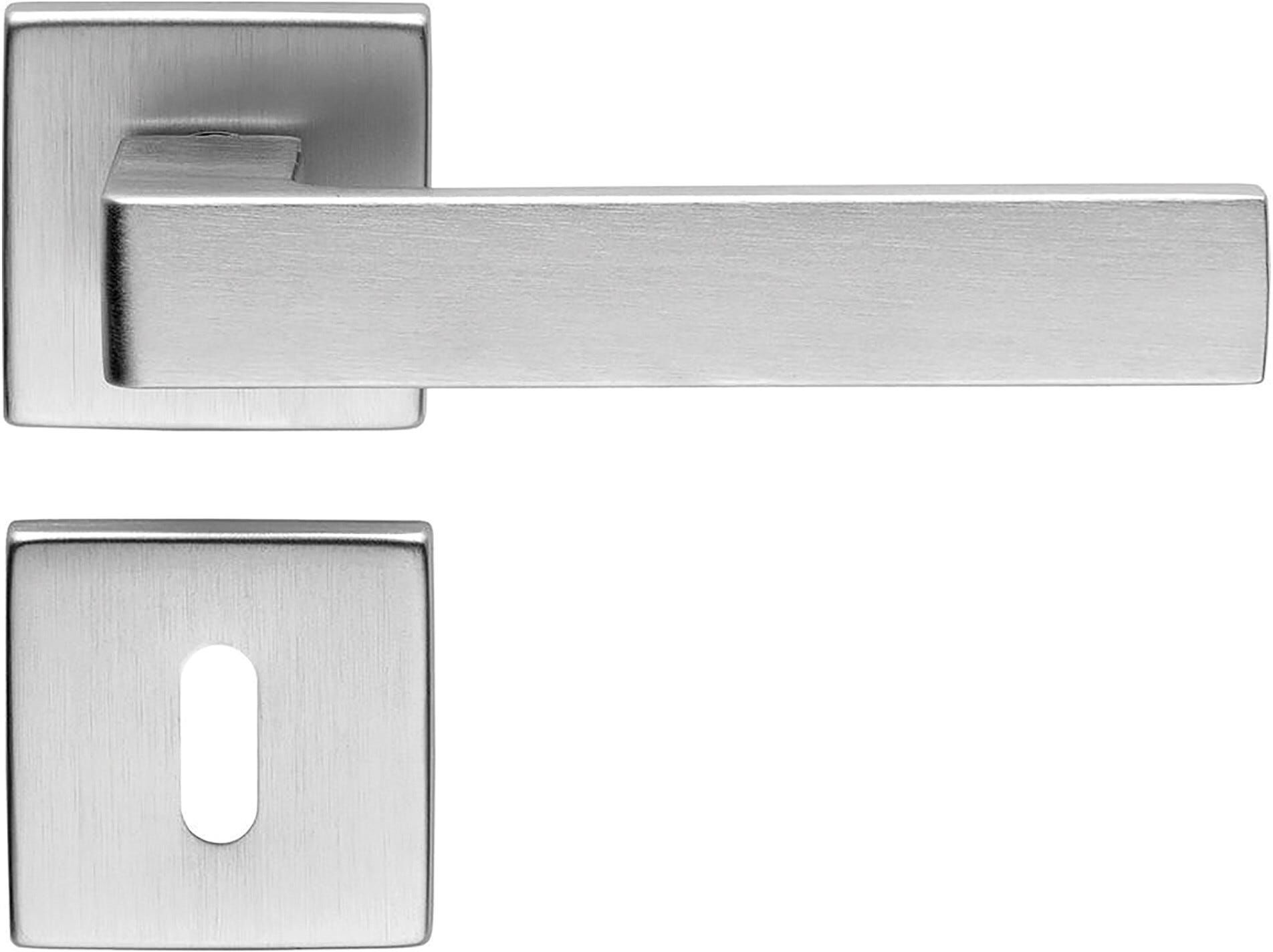 Martinelli MANIGLIA ROSETTA  - WASHINGTON CROMO SATINATO QUADRO 8 mm