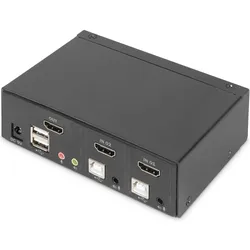 Digitus DS-12870, KVM Switch, Schwarz