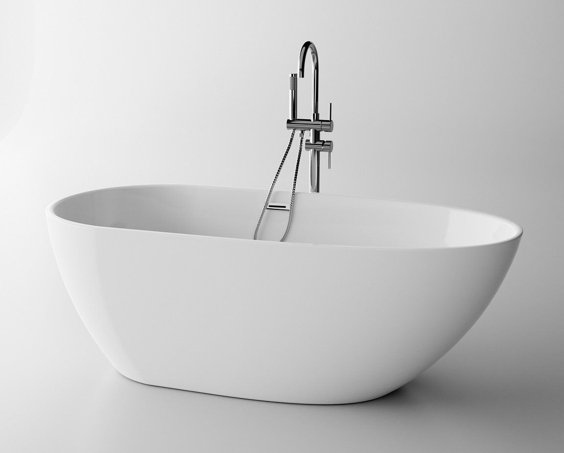 The North Bath Loki wanna wolnostojąca 170x80cm + Syfon Klik-klak 6402-1701