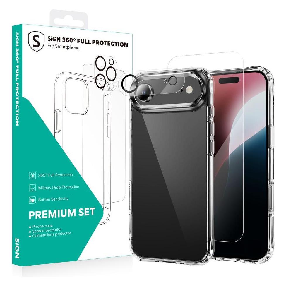 SIGN 360 Complete Protection Package for iPhone 17 Air (Apple iPhone 17) (SN-CGIP17AIR-P)