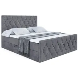 BOXBETT VELANTO-Z - 160 x 200 - H3 - Dunkelgrau