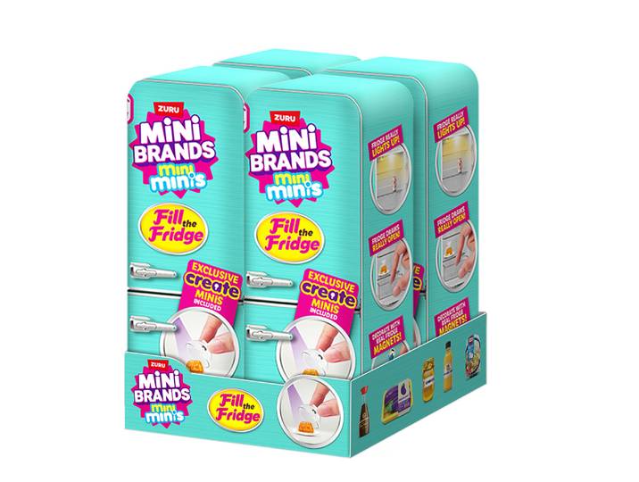 Mini Brands Fill The Fridge playset PDQ