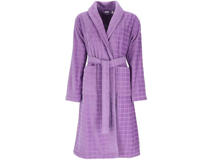 Esprit Bademantel Mosaic S violett Baumwolle S