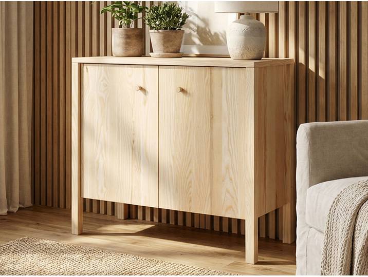 Kommode Esche „Gustav“ 100 cm mit Türen Massivholz Esche