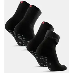 ANTI-RUTSCH THERMOSOCKEN - 2-Pack - Schwarz - 39-42