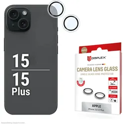 DISPLEX Premium Camera Lens Glass, iPhone 15/15 Plus Einzelringe