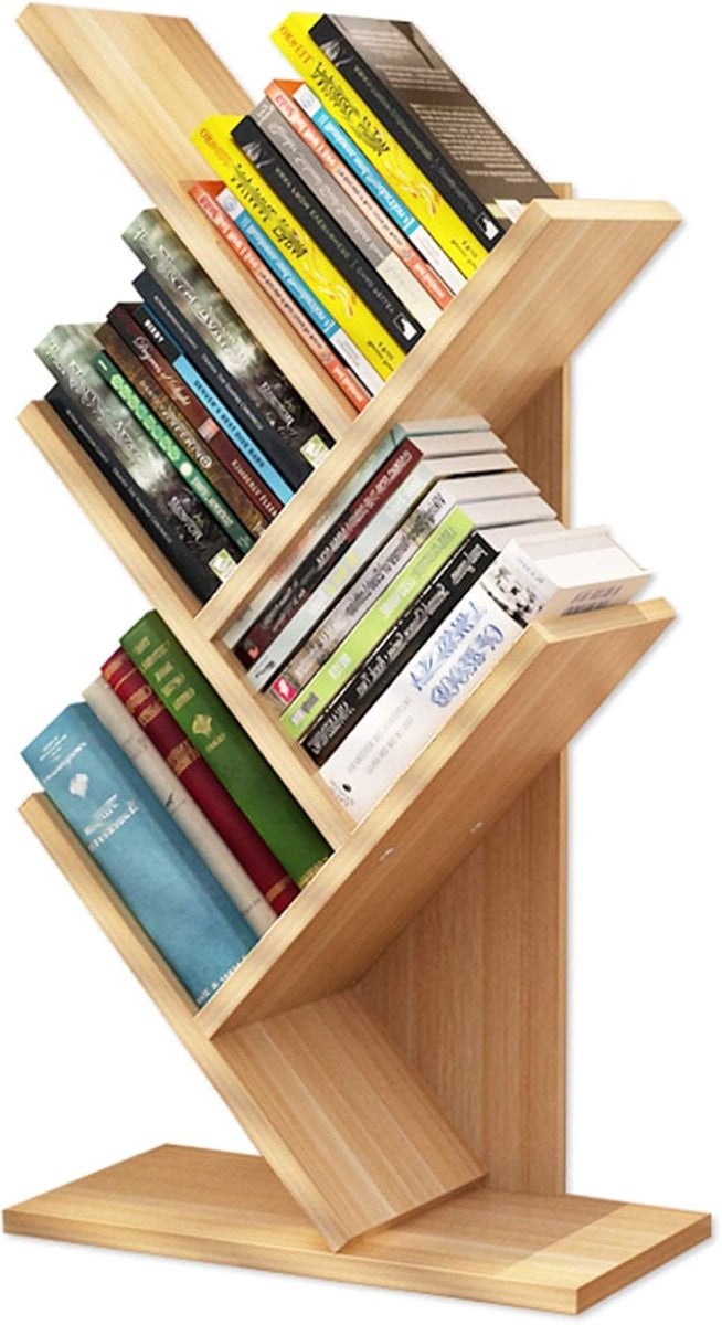 Boom Boekenplank Mini Boekenkast met 5 Planken in Houtkleur
