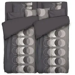 WINTERENGEL Wendebettwäsche Kreise Mikrofaser Flanell Doppelbett, 10tlg.