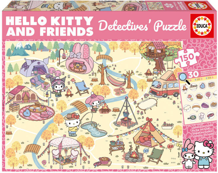 EDUCA BORRAS Puzzle Détective 150 pcs Hello Kitty & Friends - Educa