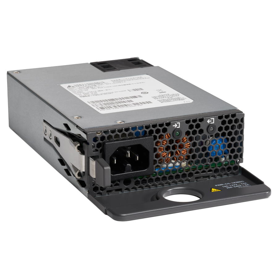 Cisco PWR-C5-1KWAC=, Stromversorgung, Schwarz, Grau, 3412 BTU/h, Cisco Catalyst C9200, C9200L, 1000 W, 100 - 240 V