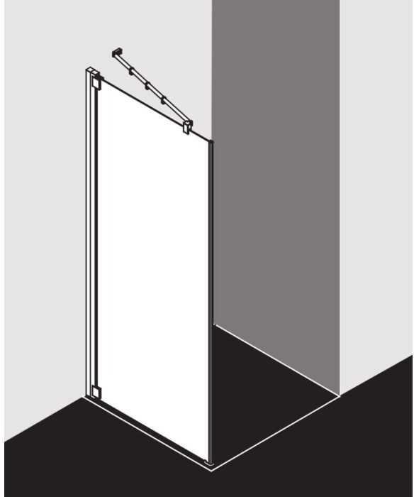 Kermi Raya Seitenwand ZKRATOL083201AK 83 x 200 cm