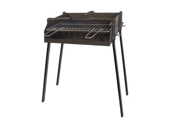 Barbecue Carré Avec Support Pour Paella 50x40x75cm. Imex El Zorro