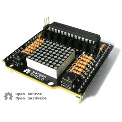 MAROON SHIELD - Arduino Shield - Roboter maroon Shield, 8x8 LED