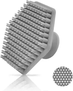 Quick Pick Pro Miniature Face Deep Clean Shave Brush, Silicone Facial Cleaning Scrubber, Massage For Man Face Scrub Brush Cleaning Tool gray