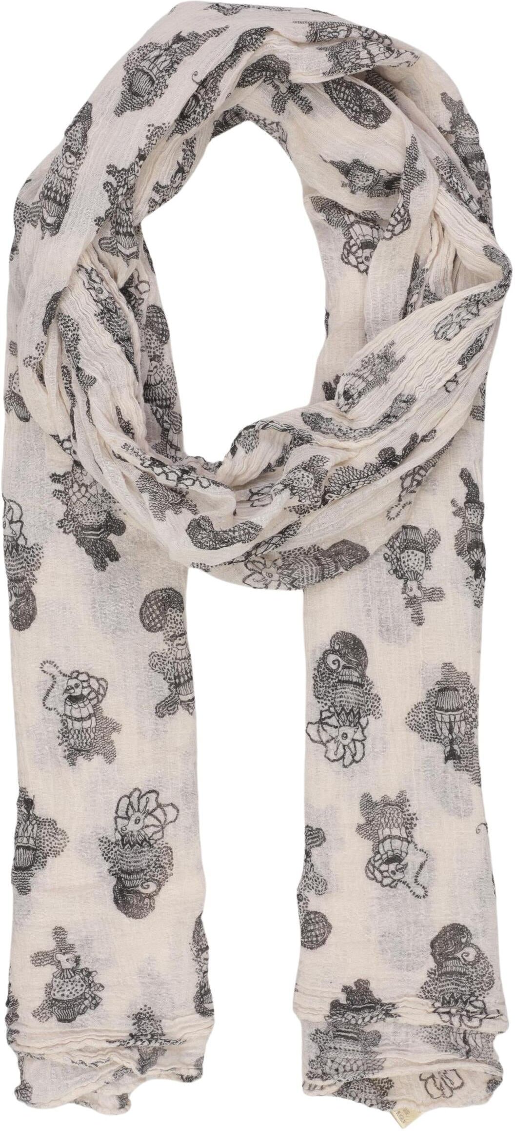 Becksondergaard Damen Schal oder Tuch, Beige, Baumwolle - Second Hand