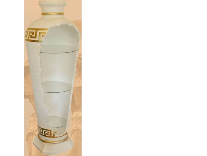 JVmoebel Vitrine Design Regal mit Glasvitrine und Beleuchtung in Schwarz Made in Europa