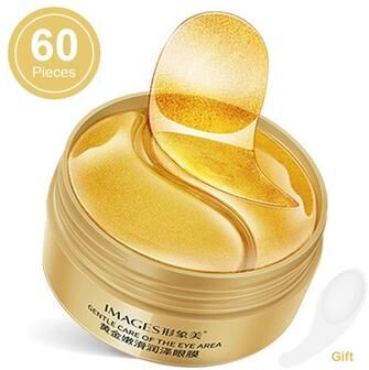 GlowBake 60PC Gold Caviar Moisturizing Crystal Collagen Eye Mask Gold