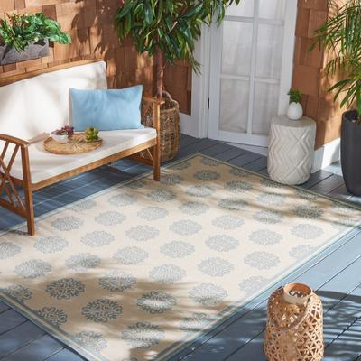 SAFAVIEH Beach House Zelda Indoor/ Outdoor Waterproof Patio Backyard Rug