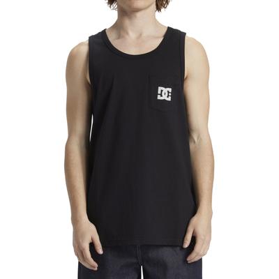 Tanktop DC SHOES "DC Star Pocket", Herren, Gr. S, schwarz, Obermaterial:75% Baumwolle, 25% Baumwolle., Tops Tanktop