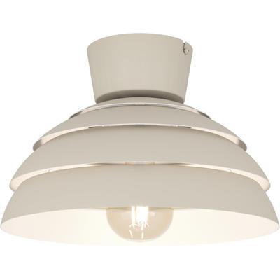 EGLO Deckenleuchte "VITTORITO", beige (sandfarben), 1, Ø 38cm H: 20,3cm, 1 Stk., Leuchten, Deckenlampe, Lampe, Wohnzimmer, Stahl sandfarben H:20,3 Ø 38 cm, Deckenleuchte