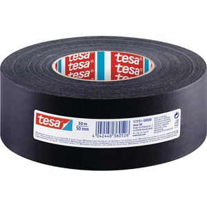 Tesa Gewebeband 57231-00, extra Power Perfect, schwarz, 50mm x 50m