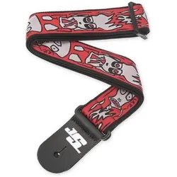 Planet Waves Gitarrengurt 50JS02 Joe Satriani Up in Flames, Gitarre Zubehör, Rot