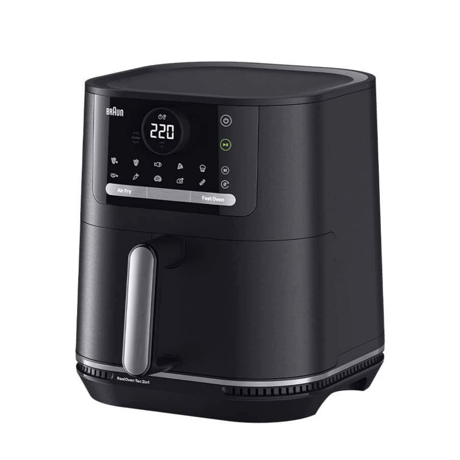 Braun MultiFry 5 Heißluftfritteuse 2 in 1 HF 5054I 6 L Schwarz 0X12500023