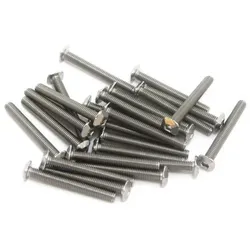 MakerBeam Schrauben, M3, Vierkantkopf, Innensechskant, für 10x10 Profile - Sechskantschrauben: 25mm
