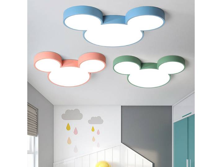 Plafonnier LED au Design Nordique Créatif avec Télécommande, Luminaire Décoratif d'Nik, Idéal pour un Salon ou un Enfant