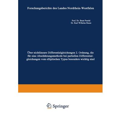 Über nichtlineare Differentialgleichungen 2. Ordnung, die für eine Abschätzungsmethode bei partiellen Differentialgleichungen vom elliptischen Typus