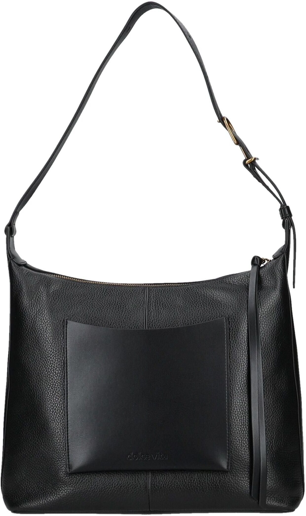 Henkeltasche DOLCE VITA "Dolce Vita Taschen Leder", Damen, Gr. onesize, schwarz, Leder, Taschen